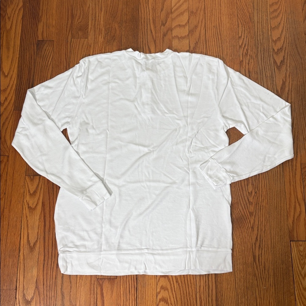 Cotton Citizen Morrison Henley Shirt Mens Large White Cotton Knit Thermal NWT‎